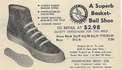 1952 Basketball Shoe Ad