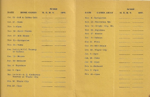1936 37 Mt. Erie H.S. Basketball Schedule0002